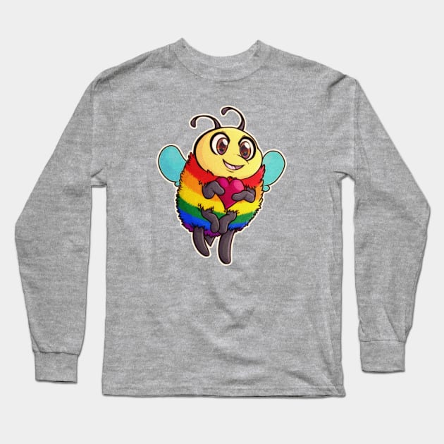 Pride Bee (Textless) Long Sleeve T-Shirt by Zorveechu